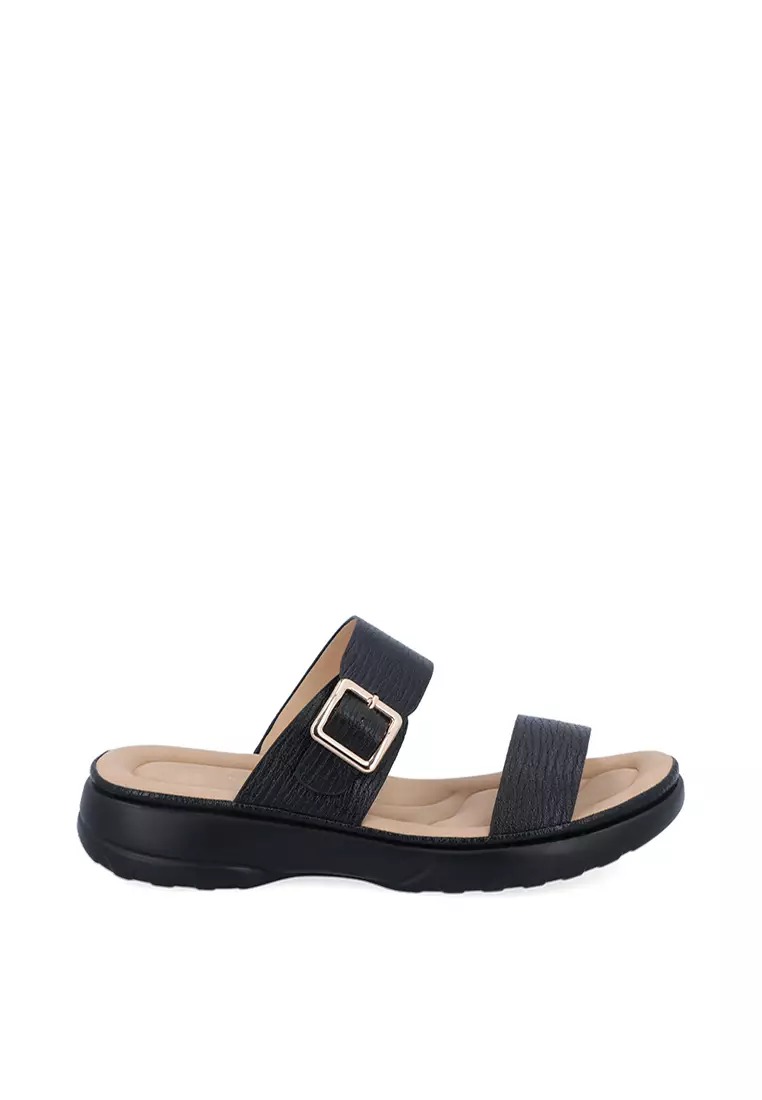 Discount on Carlo Rino  shoes - SKU: Black Succour Comfort Flat
