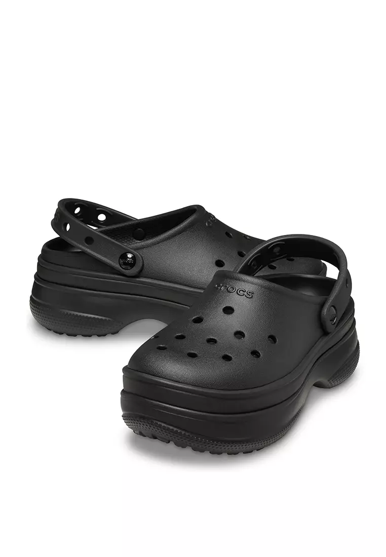 Crocs Unisex Classic Stacked Clog - Black