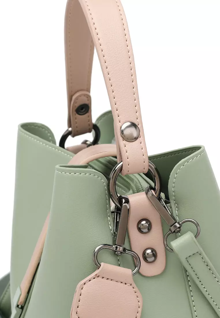 Women's Top Handle Bag / Sling Bag / Crossbody Bag - Green