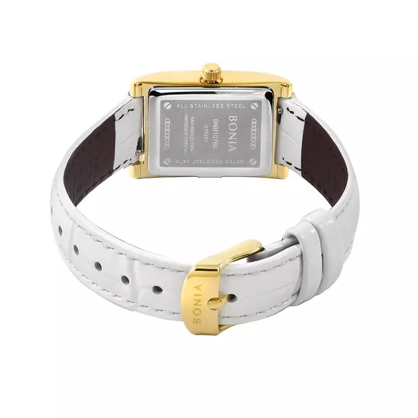 Jam Tangan Wanita Bonia Elegance White Dial Analog B10786-2213 Original