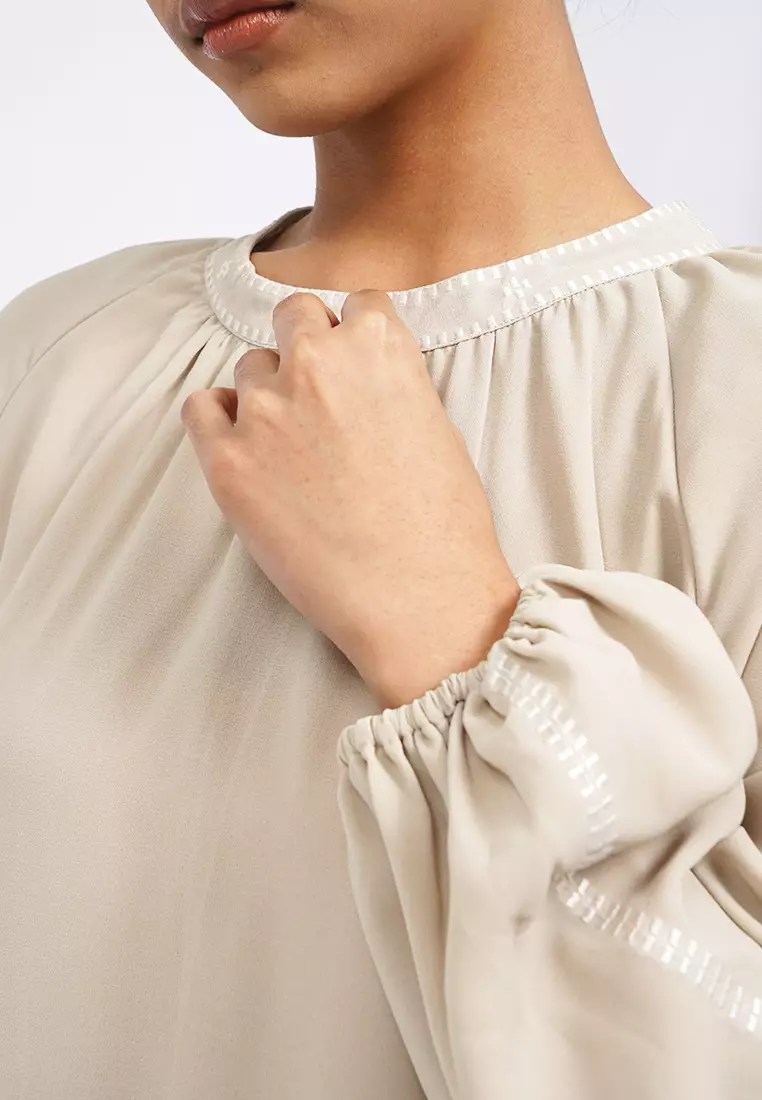 Round Neck Tiered Gamis