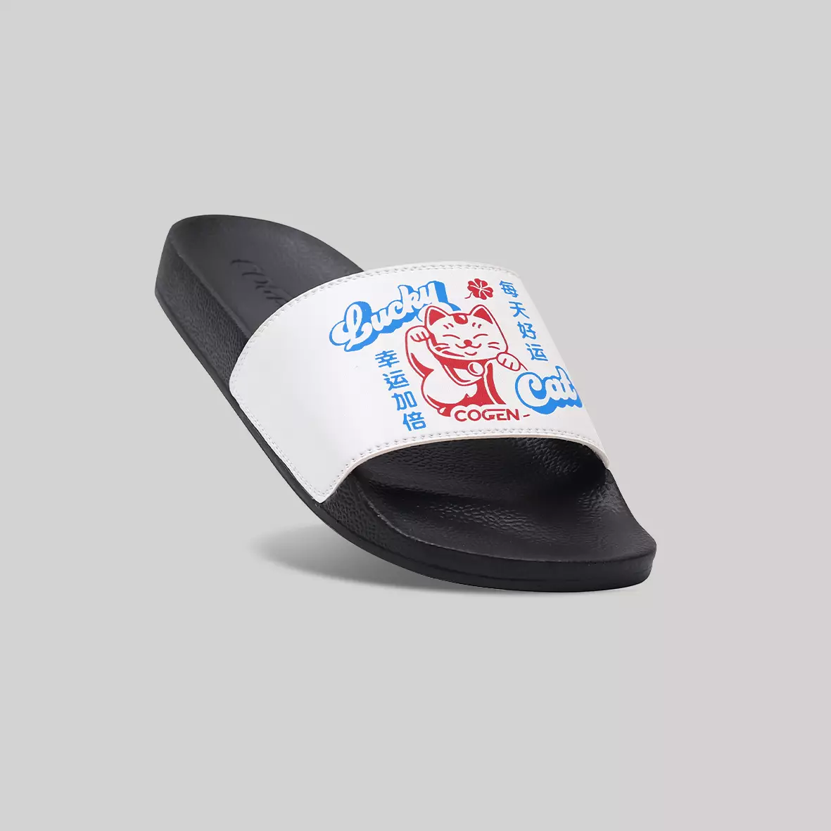 Cogen Sendal Slop Pria Sandal Slide Artisan Series - Lucky Cat