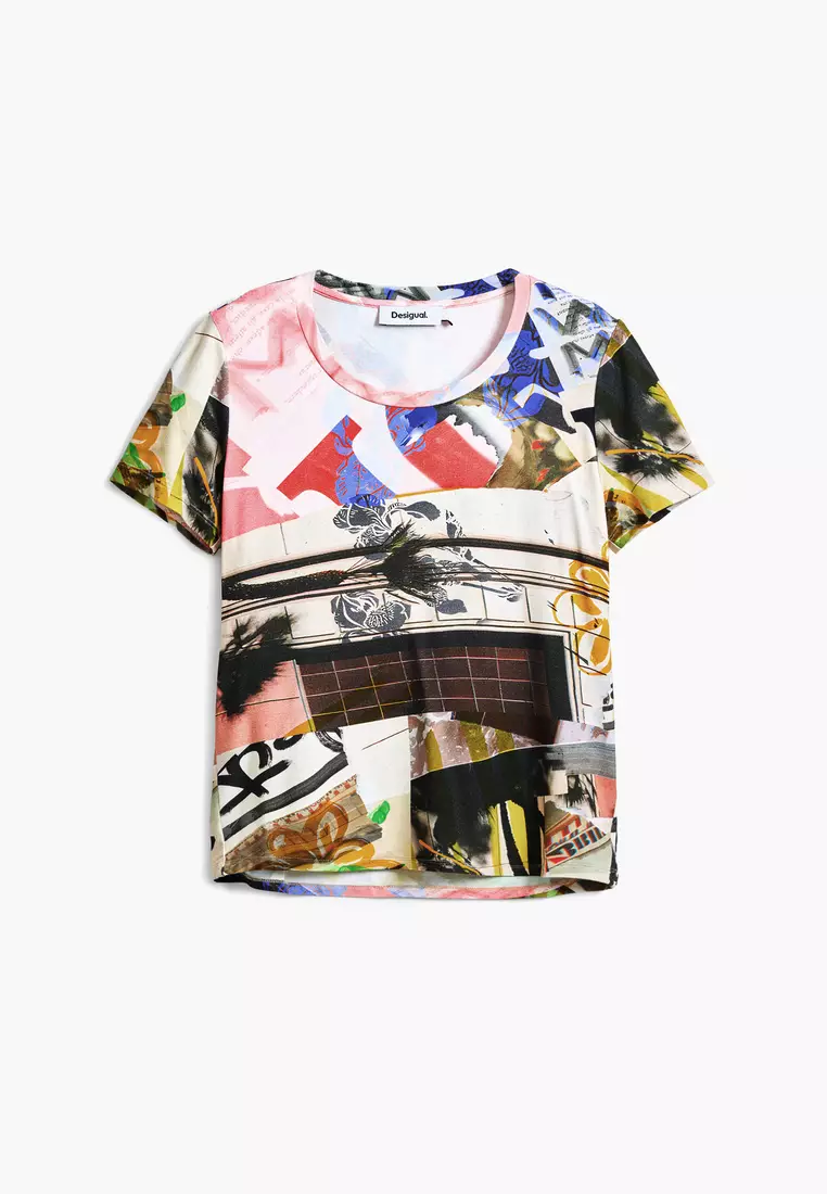 Collage print T-shirt