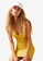 H&M yellow Strapless Dress 1F053AAAB6DED4GS_1
