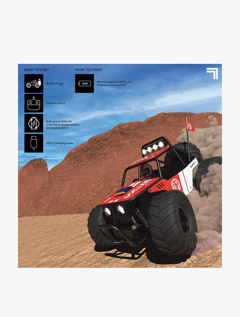 Sharper Image Toy RC Off Road Bulldog Buggy - DCP1212010051