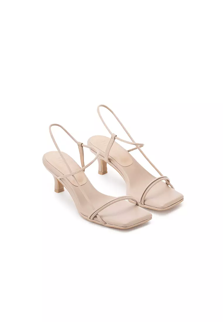 STRAPPY COMFORT INSOLE HEEL SANDAL 方頭後踝帶涼鞋