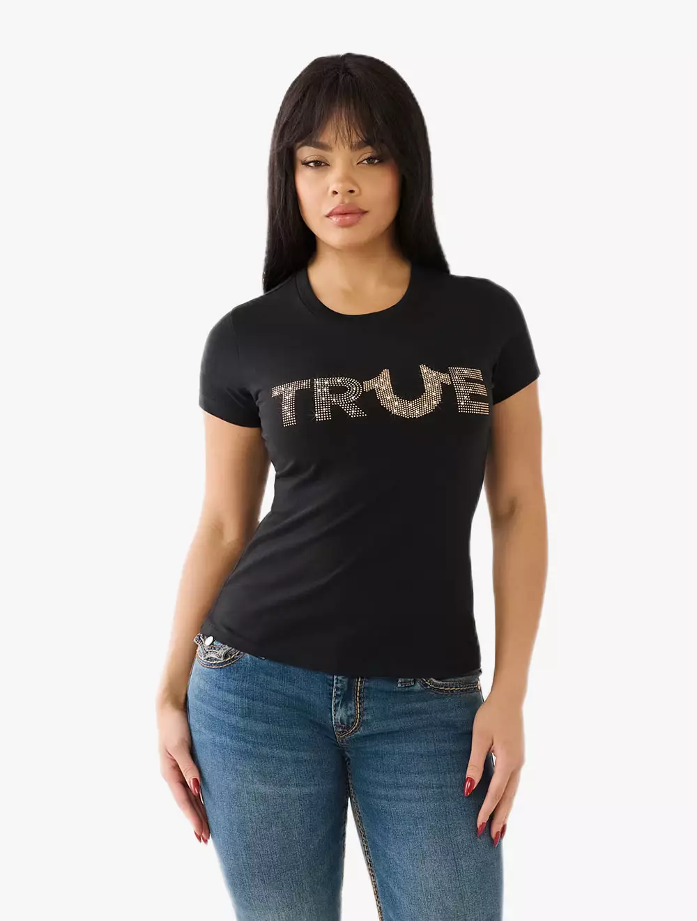 Jual True Religion True Religion Women T-Shirts STUDDED TR