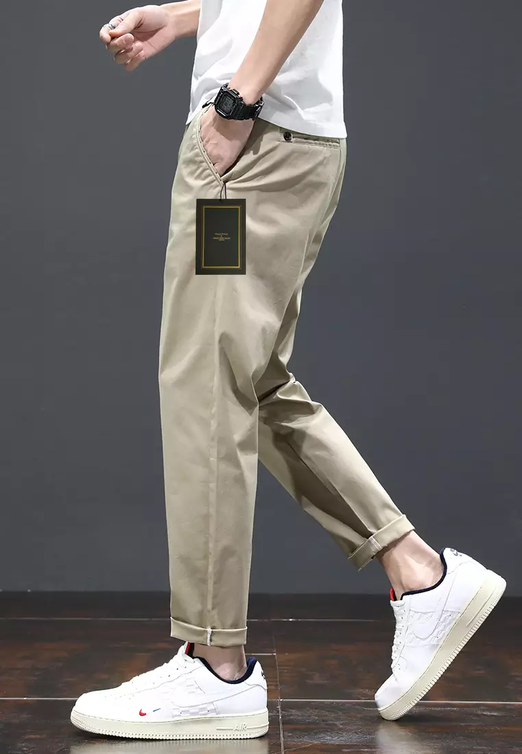 Ice Silk Feeling Cropped Pants AY-L808