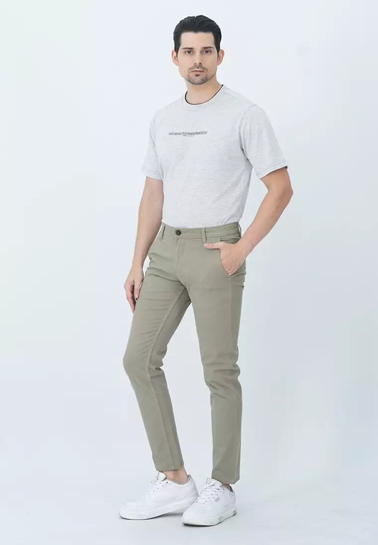 LGS - Celana Panjang Pria -  Chinos Collection - Stretch Katun - Color Series - Reguler Fit - CCT.455.S055