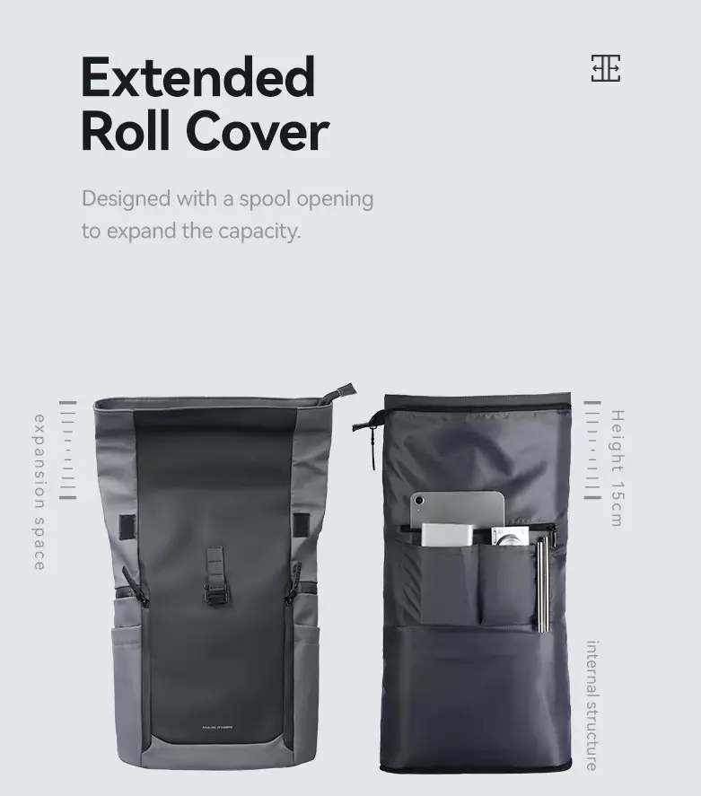 Mark Ryden MR3807 Tas Ransel Backpack Laptop Waterproof 17 Inch - Grey