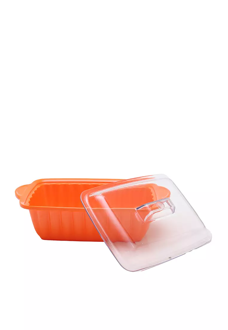L.Blend 8.5 inch Sevilla Rectangular Casserole Orange