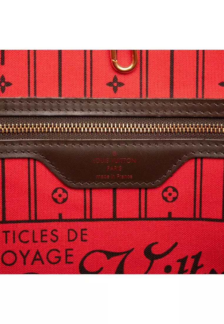 Pre-Loved Louis Vuitton Damier Ebene Neverfull Gm