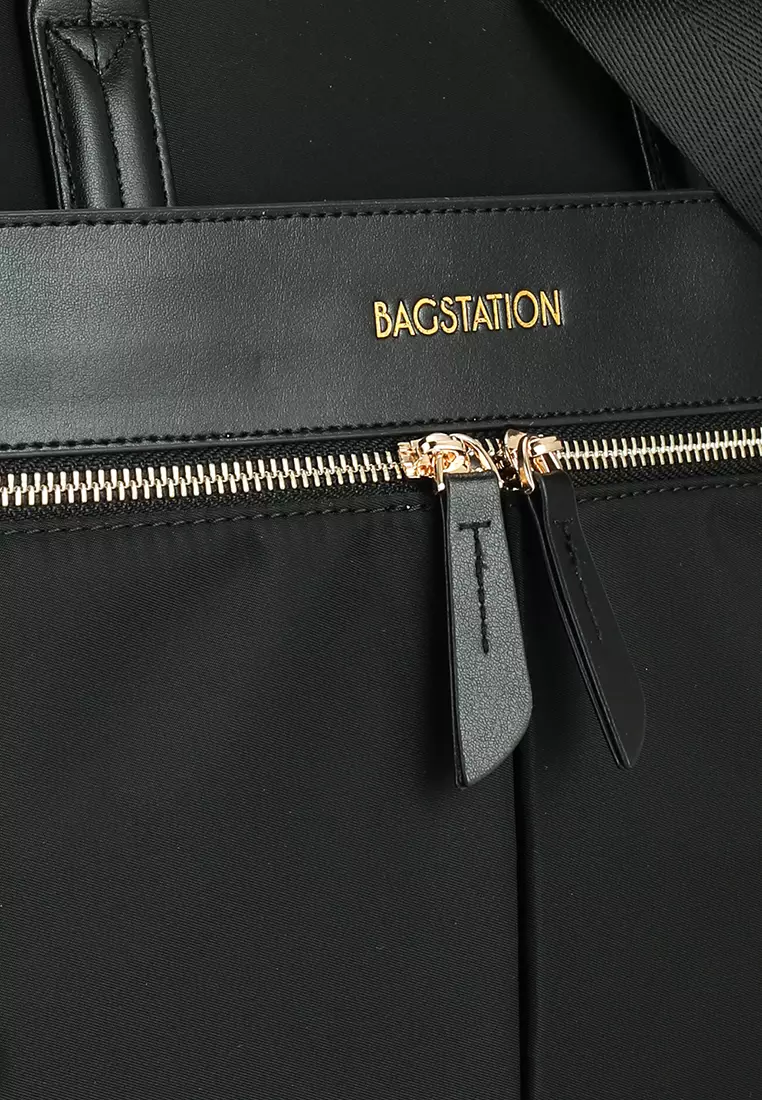 Trimmed Convertible Laptop Bag