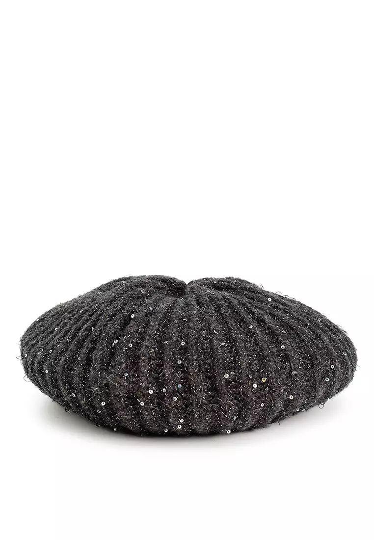 帽子 GLITTER KNIT BERET Ameri（アメリ）の「GLITTER KNIT BERET（ハンチング/ベレー帽