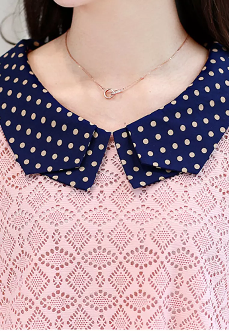 Layered Lace Long Sleeves Top