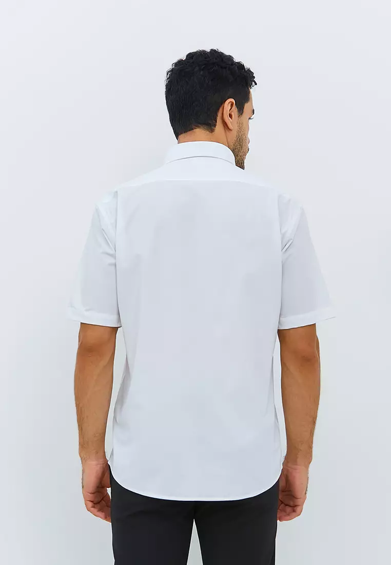Jobb Minneapolis Kemeja Pria Lengan Pendek Regular Fit Putih Colour White