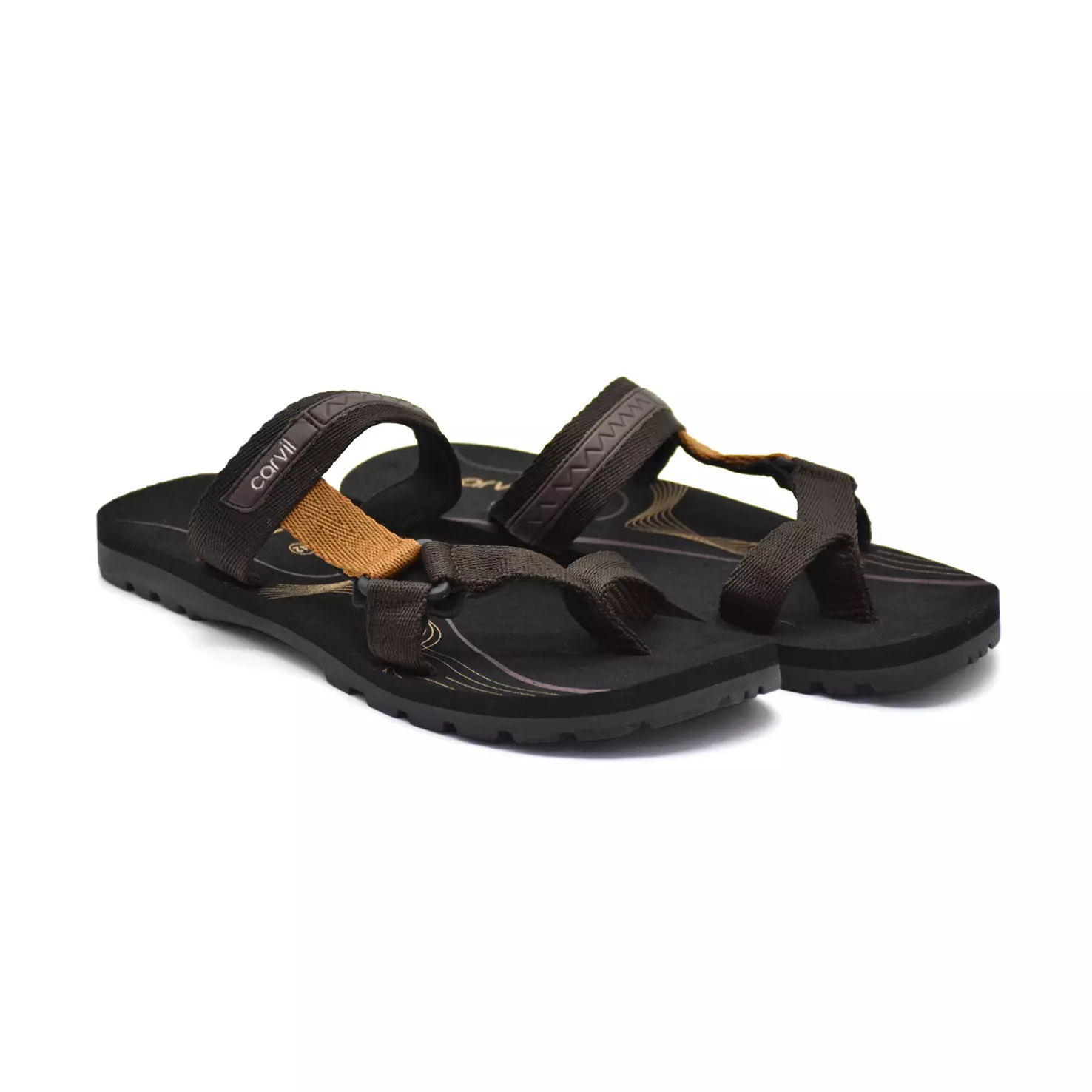 Carvil Sandal Pria Spextra-S24 M Brown/Stone