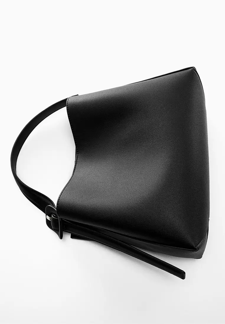 Mango shopper bag online black