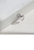 Glamorousky white 925 Sterling Silver Fashion Temperament Irregular Texture Geometric White Cubic Zirconia Adjustable Open Ring B0838AC9BB6C70GS_4