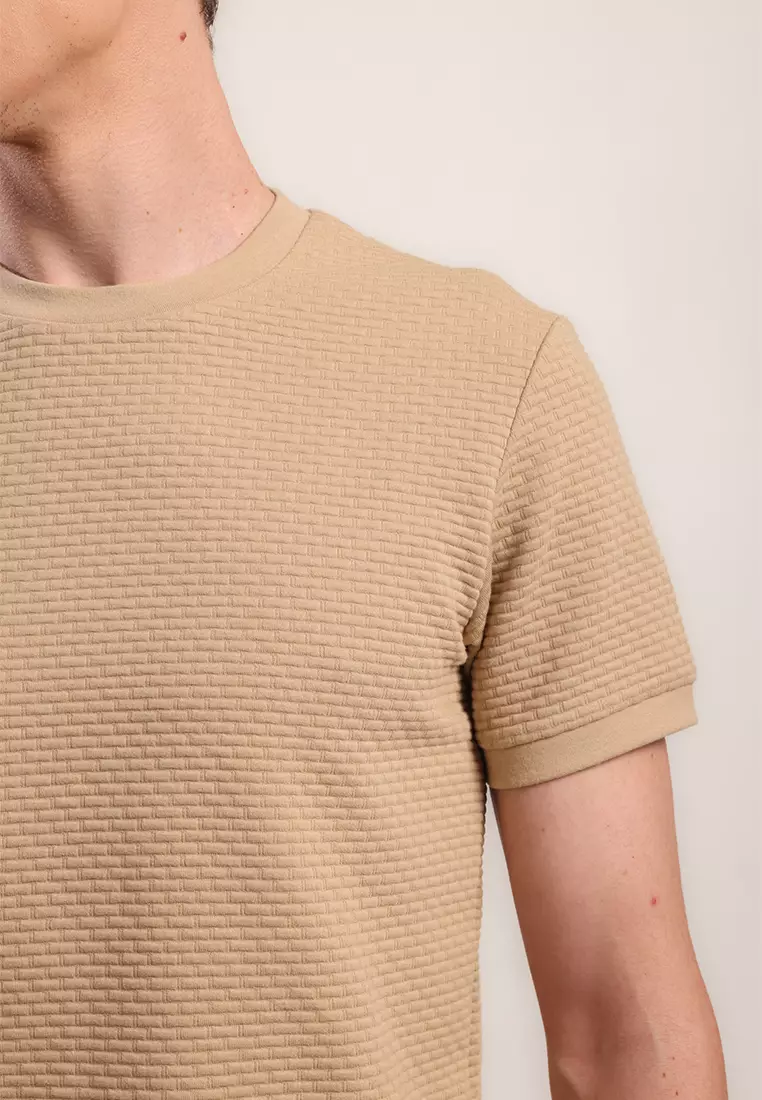 MOC Kaos Lengan Pendek Pria Godart - Khaki