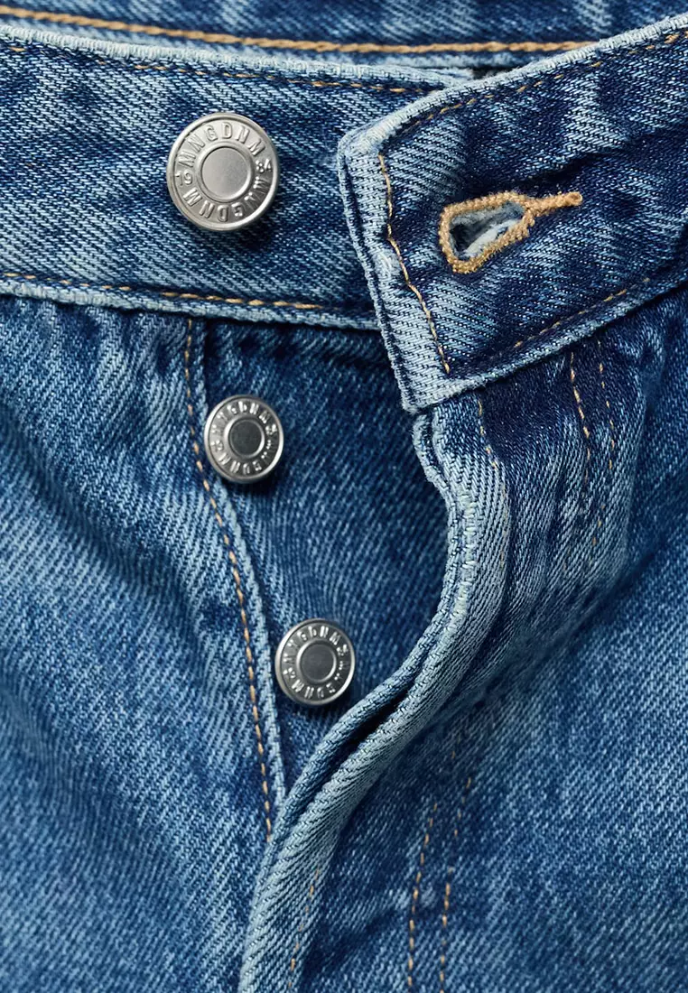 Wide-Leg Jeans with Turn-Up Hem