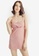Love, Ara pink Mikaela Pink Square Neck Sleeveless Mini Dress 40ED3AA43F22DEGS_1