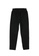 A-IN GIRLS black Elastic Waist Solid Color Casual Pants DFAB2AA87B8FB6GS_3