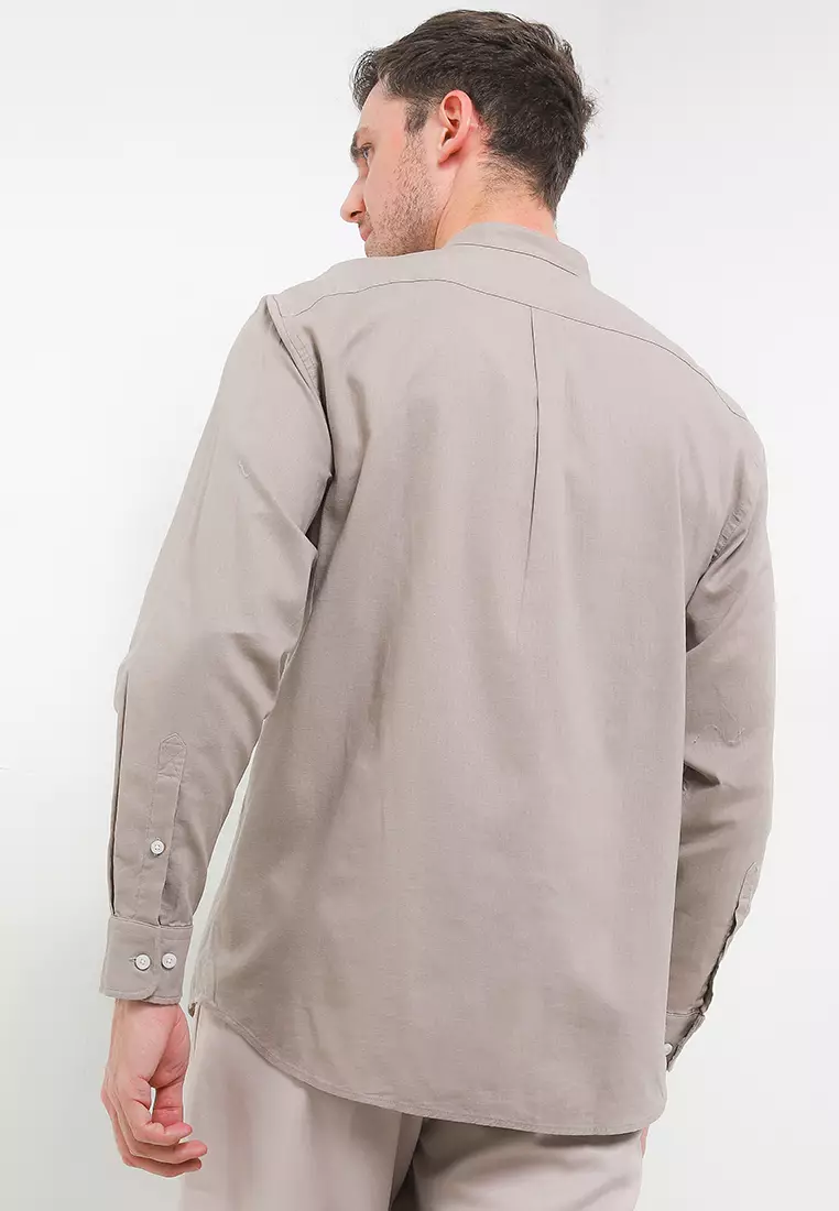 Men's Long Sleeve Linen Shirt