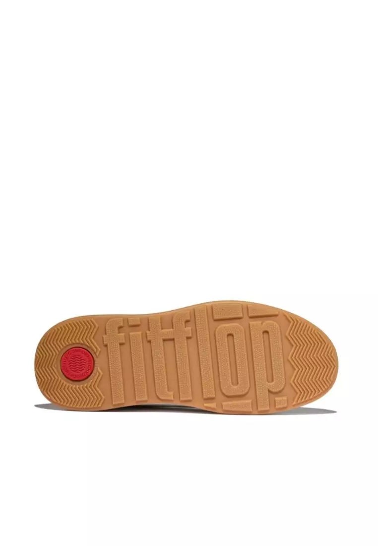 F-Mode Tumbled-Leather Laceless Sneakers