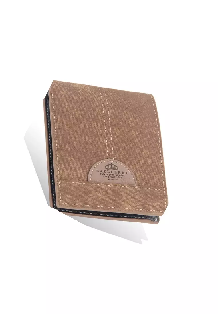 Dompet Pria Motif Polos Design Trendy Modern Kulit PU Leather Quality Premium ORIGINAL