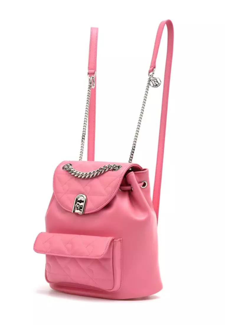 Coco R Quilting Backpack Pink SM