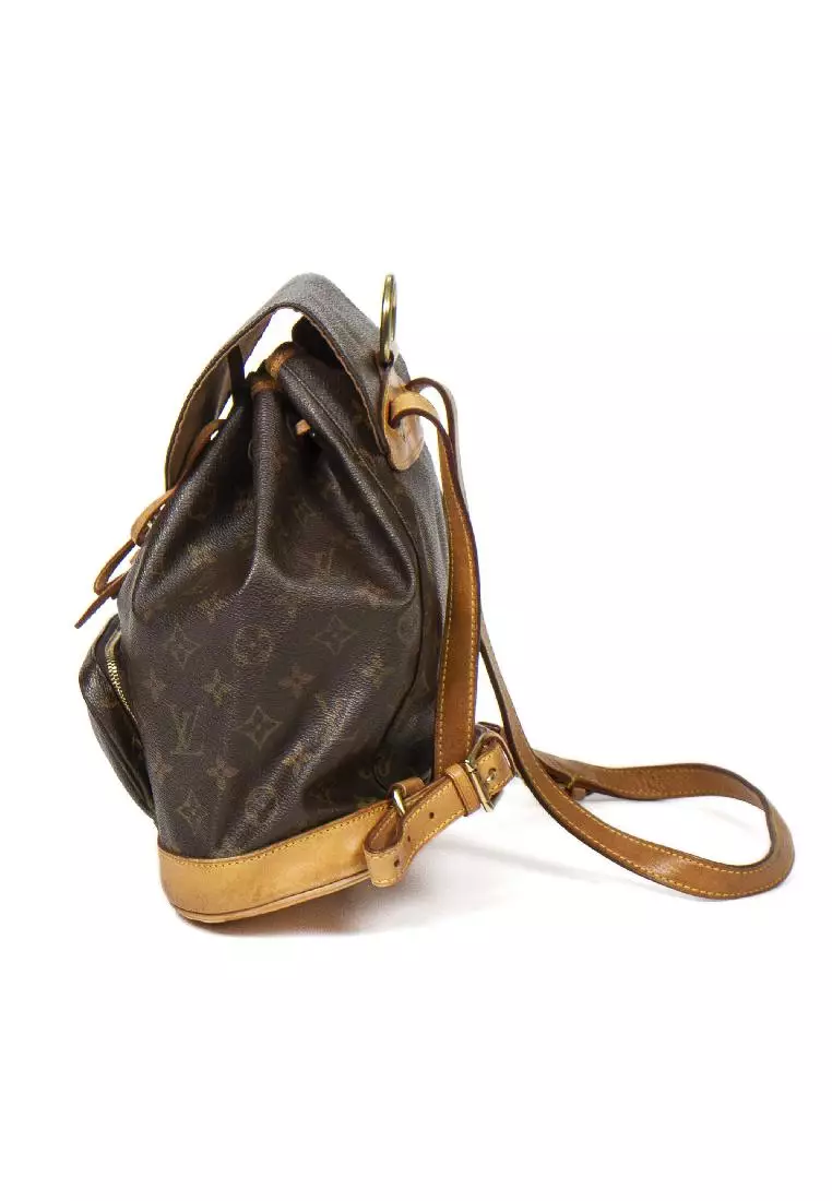 Louis+Vuitton+Montsouris+Backpack+Mini+Brown+Canvas%2FLeather for sale  online