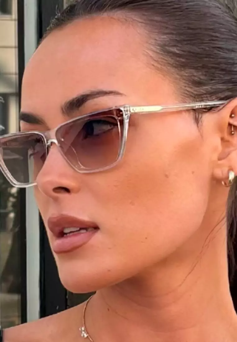 Bad Habit Sunglasses - Clear/Sepia