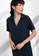 Origin by Zalora navy Rib Notch Neck Dress made from Tencel F768FAA1EF5B89GS_3