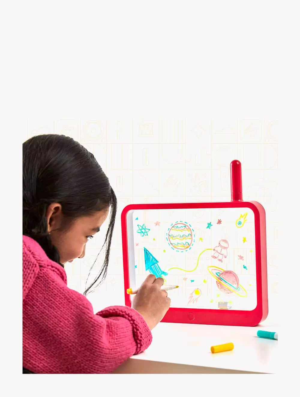 Fao Schwarz Drawing Light Board Neon Glow Portable - FSZ1106015991 - Multicolor