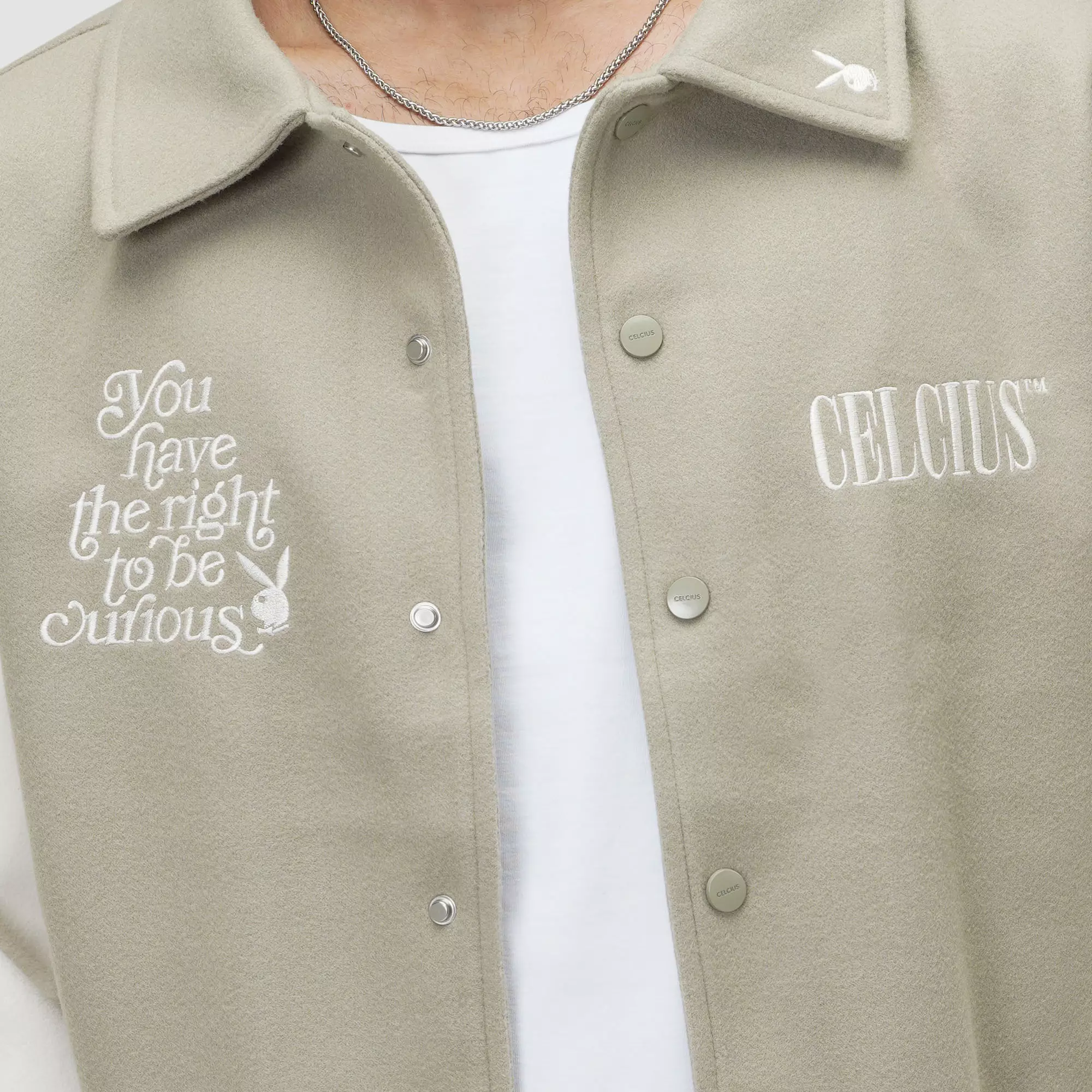 CELCIUS Playboy Pleasure for All Varsity Jacket I31000382C Hijau