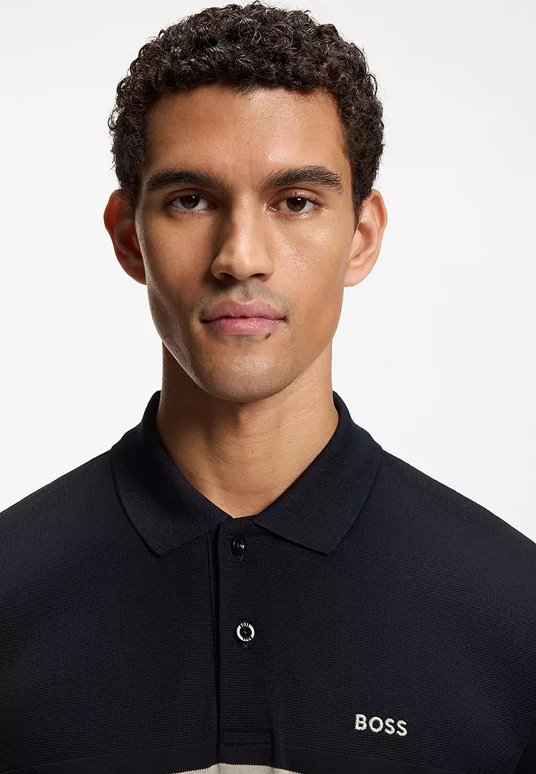 Paddy Stripe Polo Shirt - BOSS Green