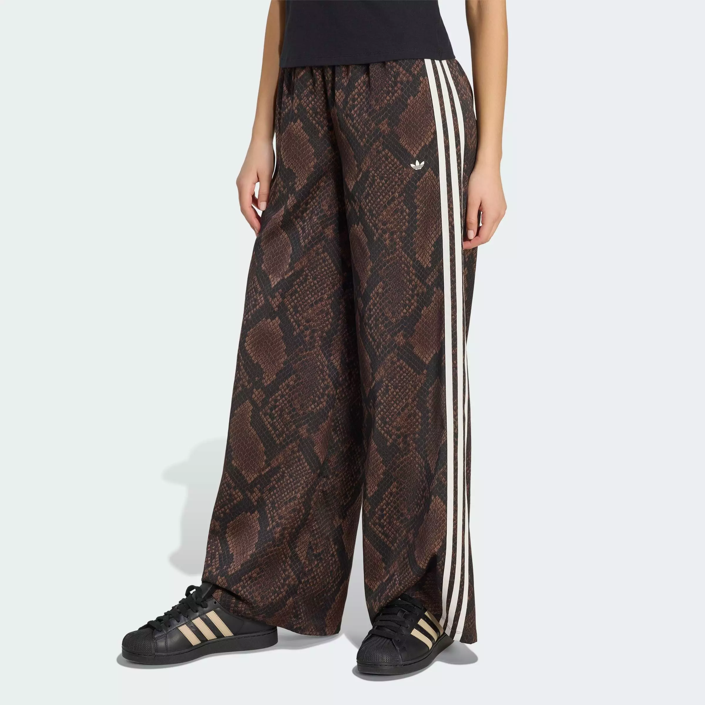 Buy ADIDAS Lifestyle SATIN SNAKE PRINT WIDE LEG TRACK PANTS Women