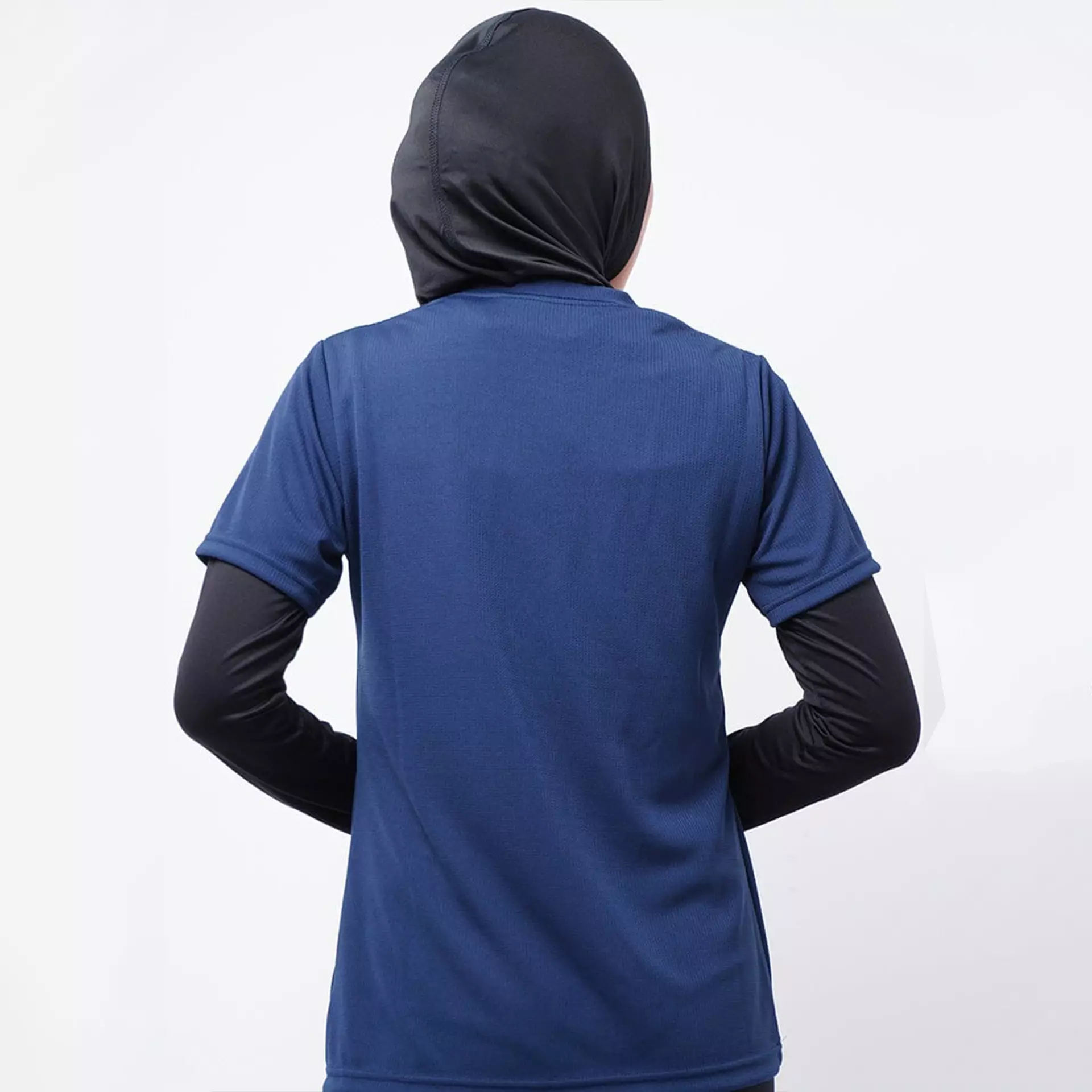 LSB33 S/S Kaos Olahraga Wanita Lds Sport Polos Navy Td Active