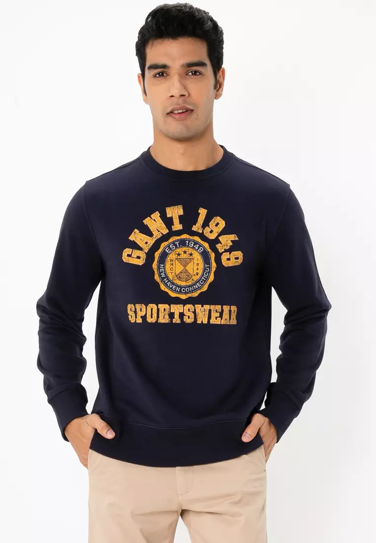 Buy Gant Graphic Crewneck Sweatshirt 2025 Online ZALORA Philippines