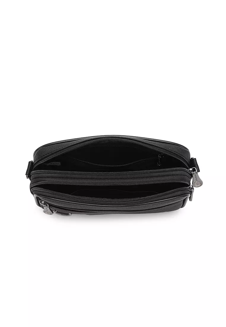 Men's Sling Bag / Crossbody Bag - Black