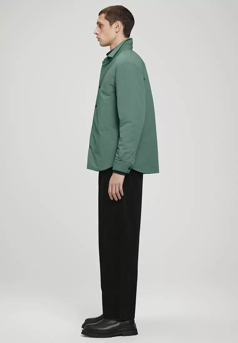 Relaxed Padded Nylon Overshirt