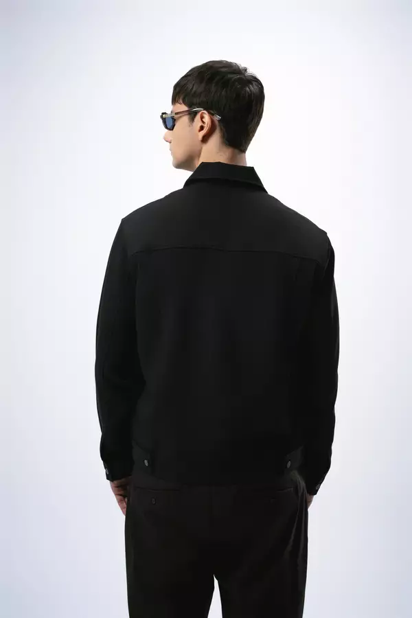 LARUSSO Droit Textured Jacket - Black
