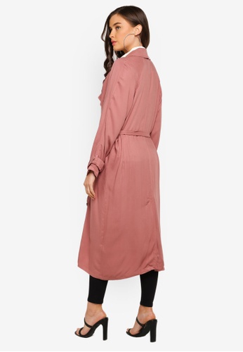 Buy FOREVER 21 Double Breasted Trench Coat Online | ZALORA ...