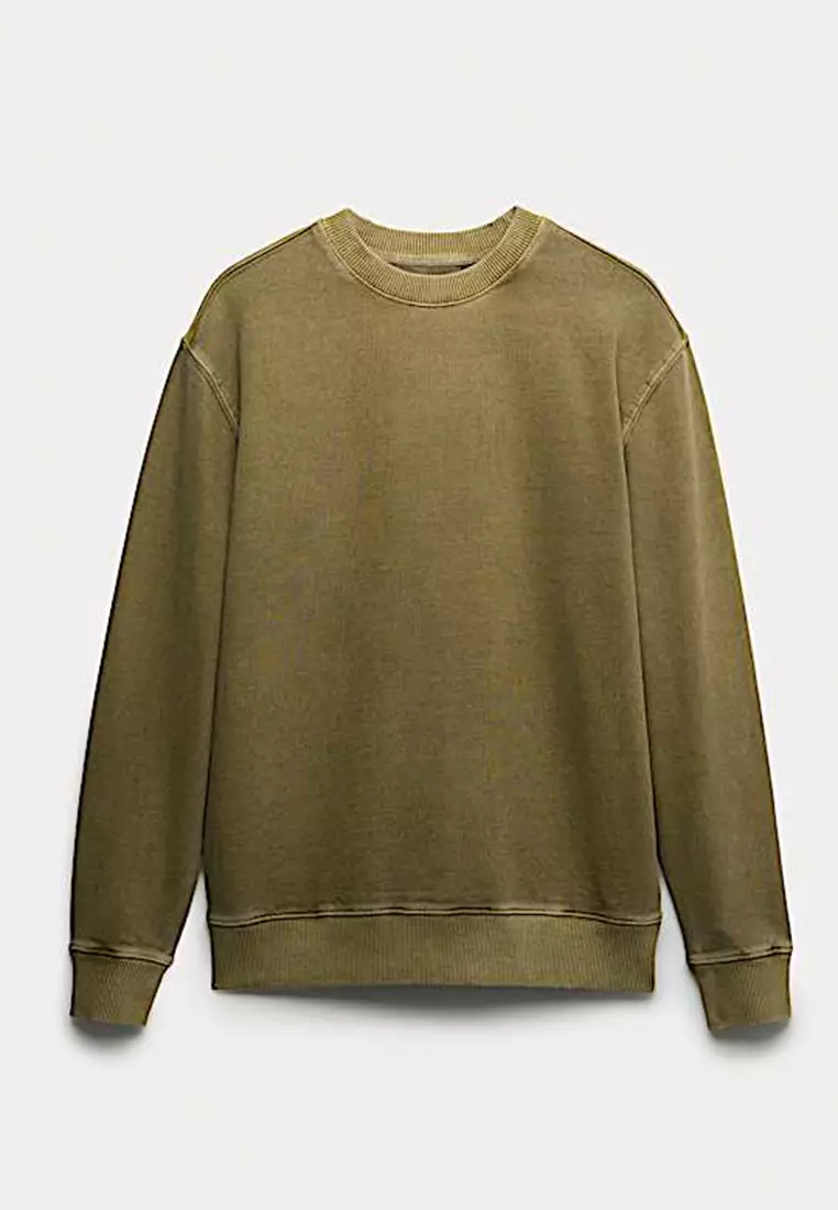 Pure Cotton Garment Dye Sweatshirt