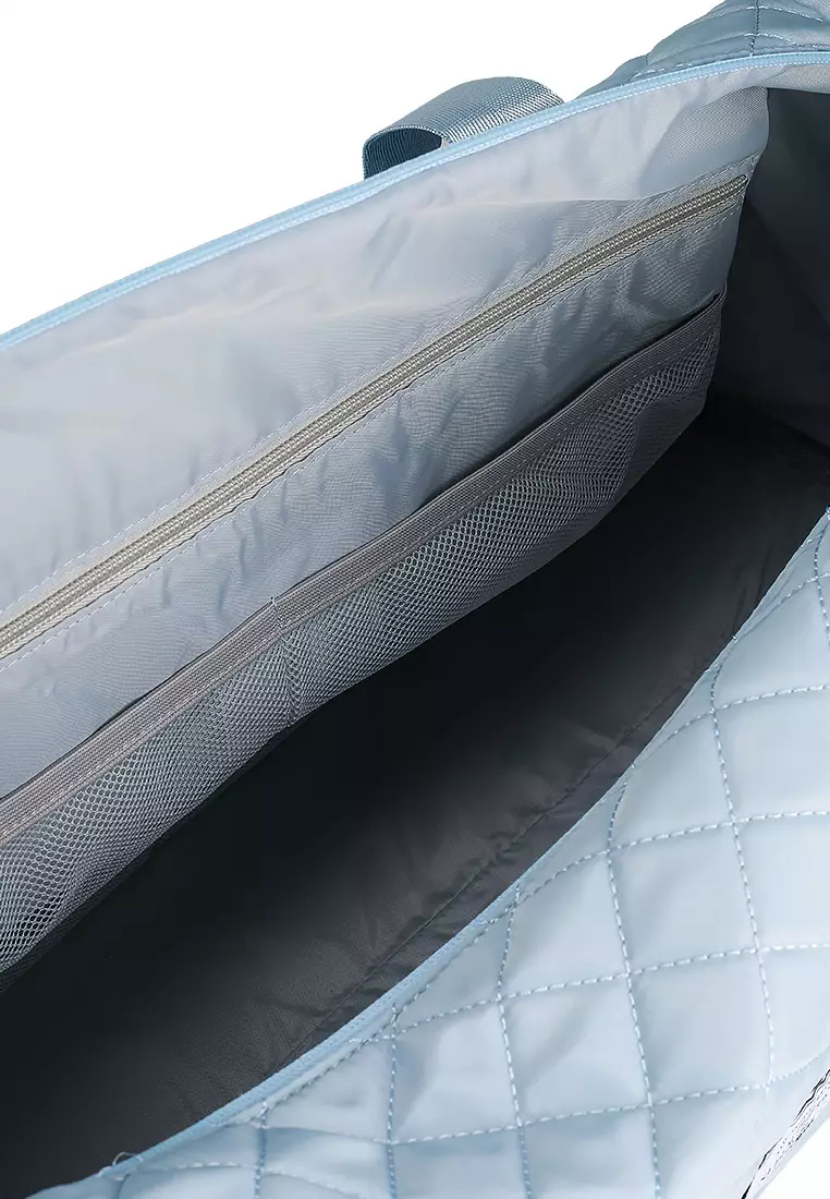 Quilted Travel Duffle Gym Bag with Pouch