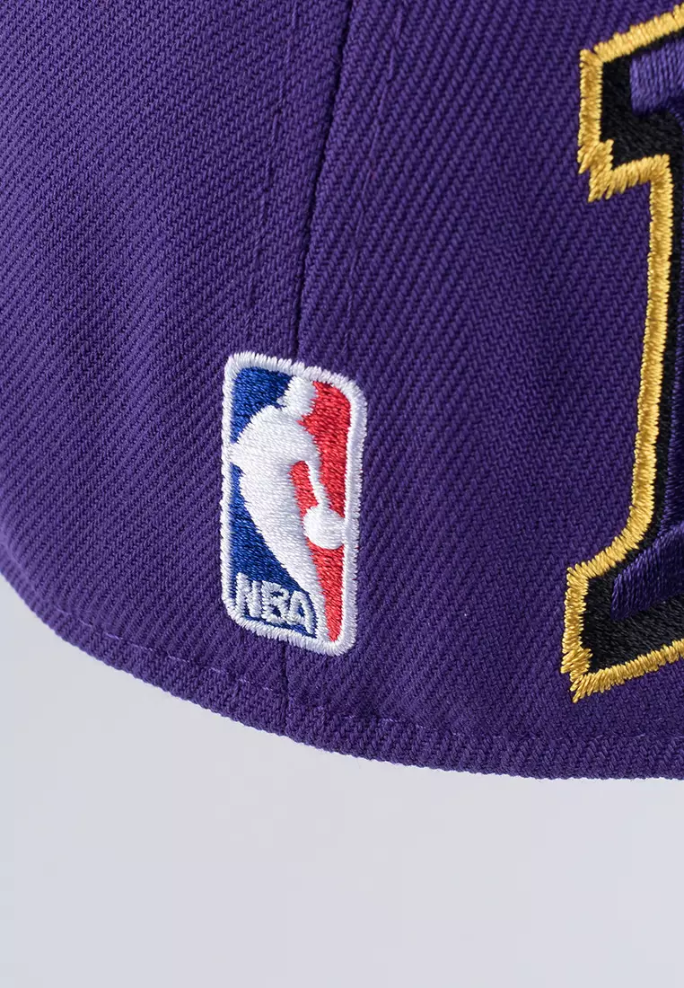 Los Angeles Lakers Flex Fit Flat Cap Real Hoops Collection