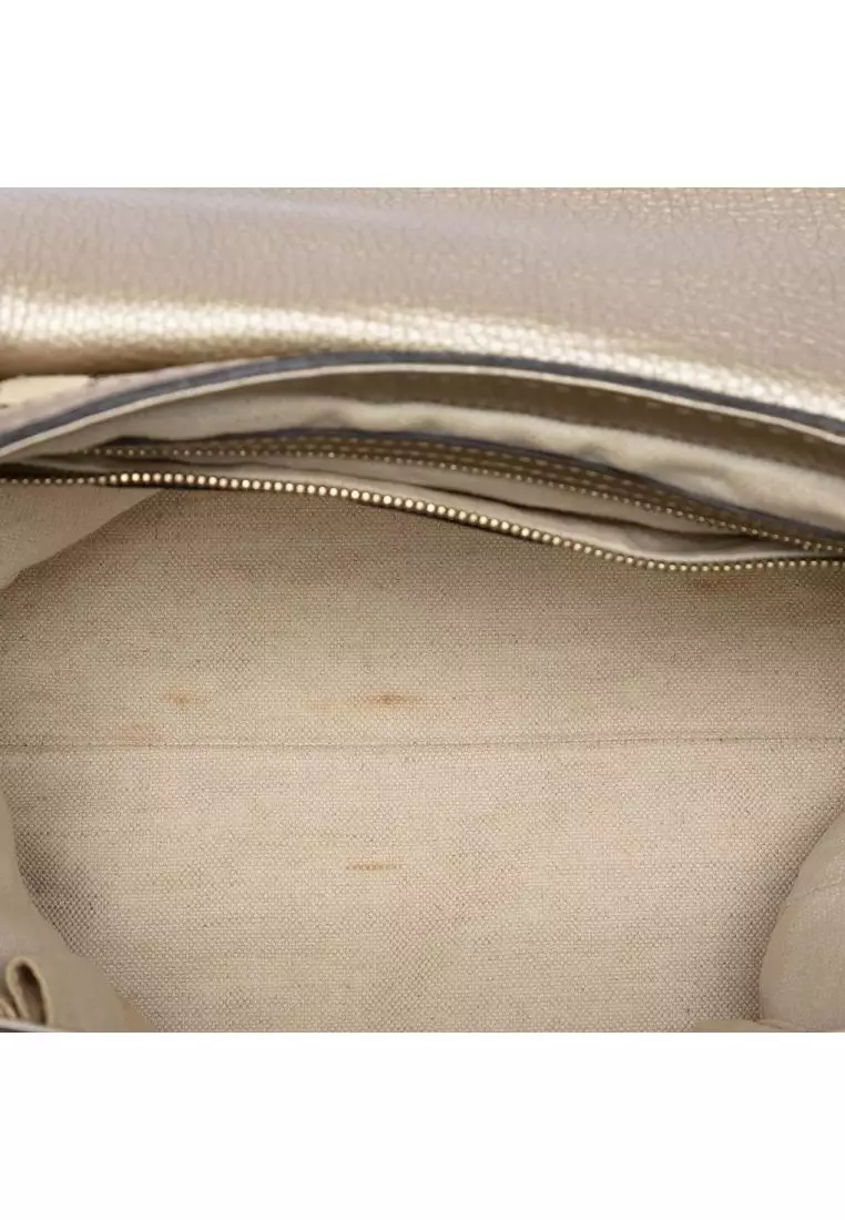 Pre-Loved Gucci Gg Canvas Bella Flap Satchel