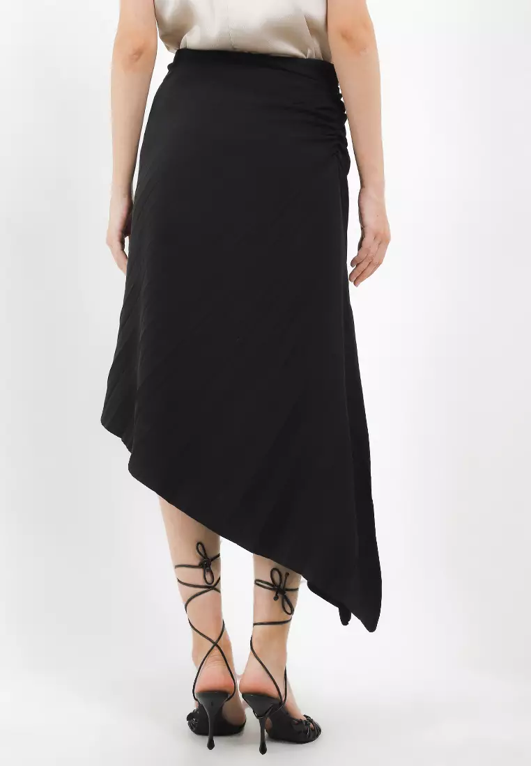 Bias Pleated Skirt