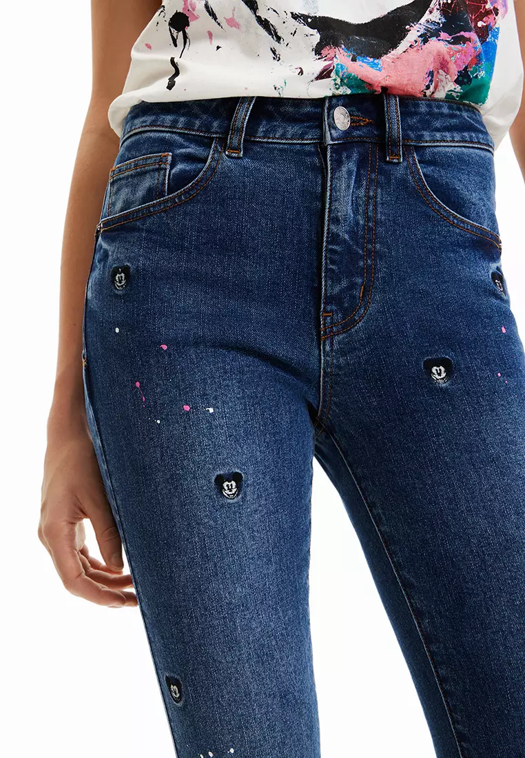 Desigual Women's Denim Jeans - Long Trouser Fit, Casual Stretch Denim, Comfortable